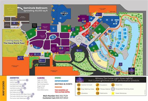 hard rock hotel hollywood map